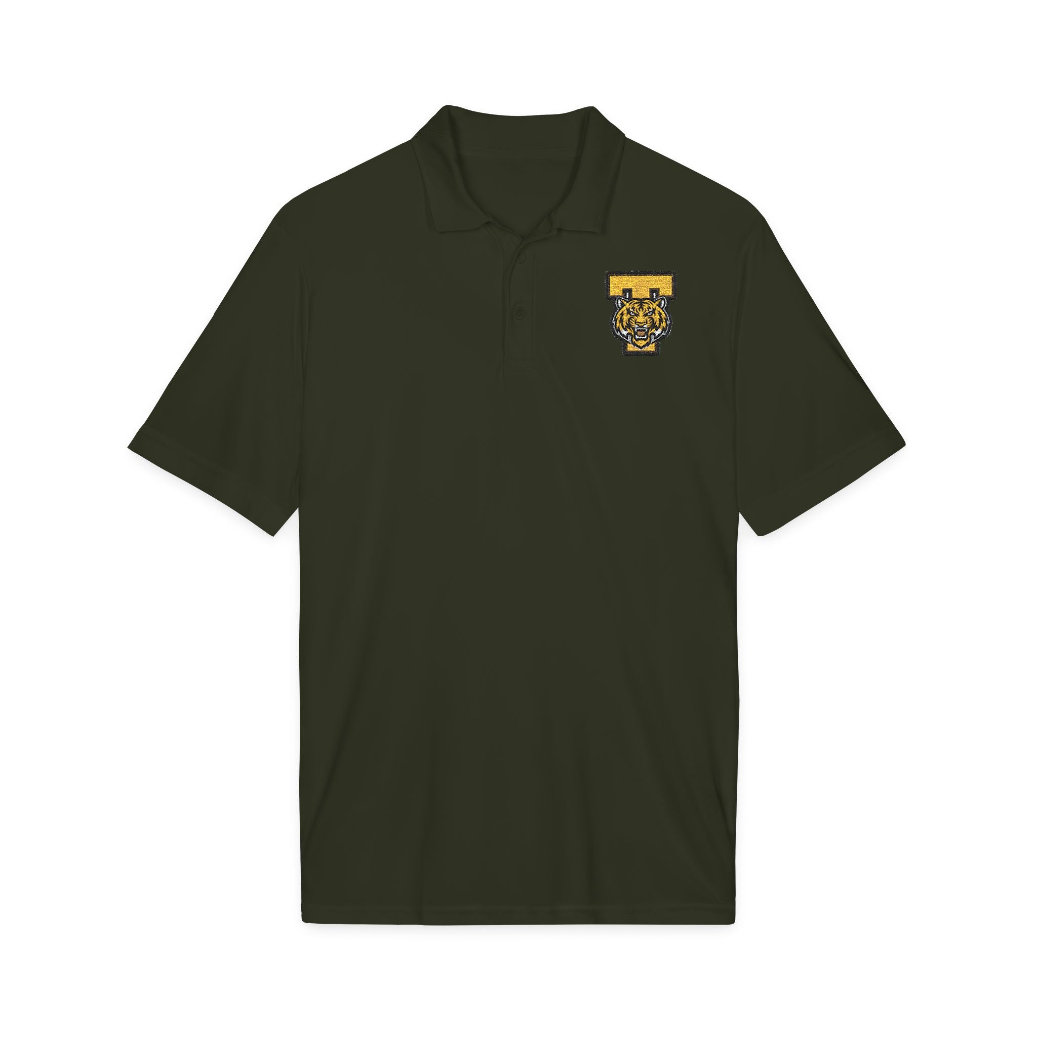 Adult Embroidered Tiger Crest Polo Shirt