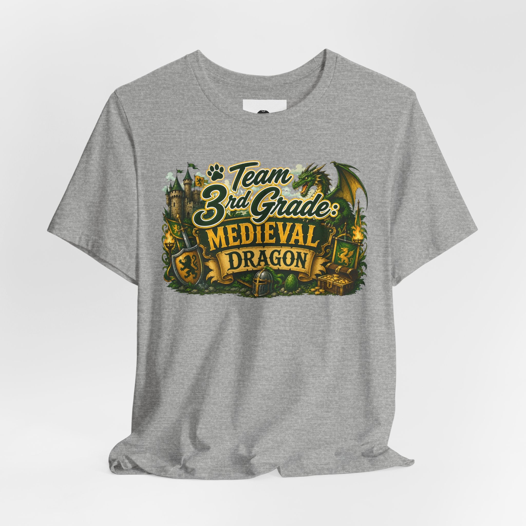 Team 3rd Grade Medieval Dragon T‑Shirt — "The Learning Journey"