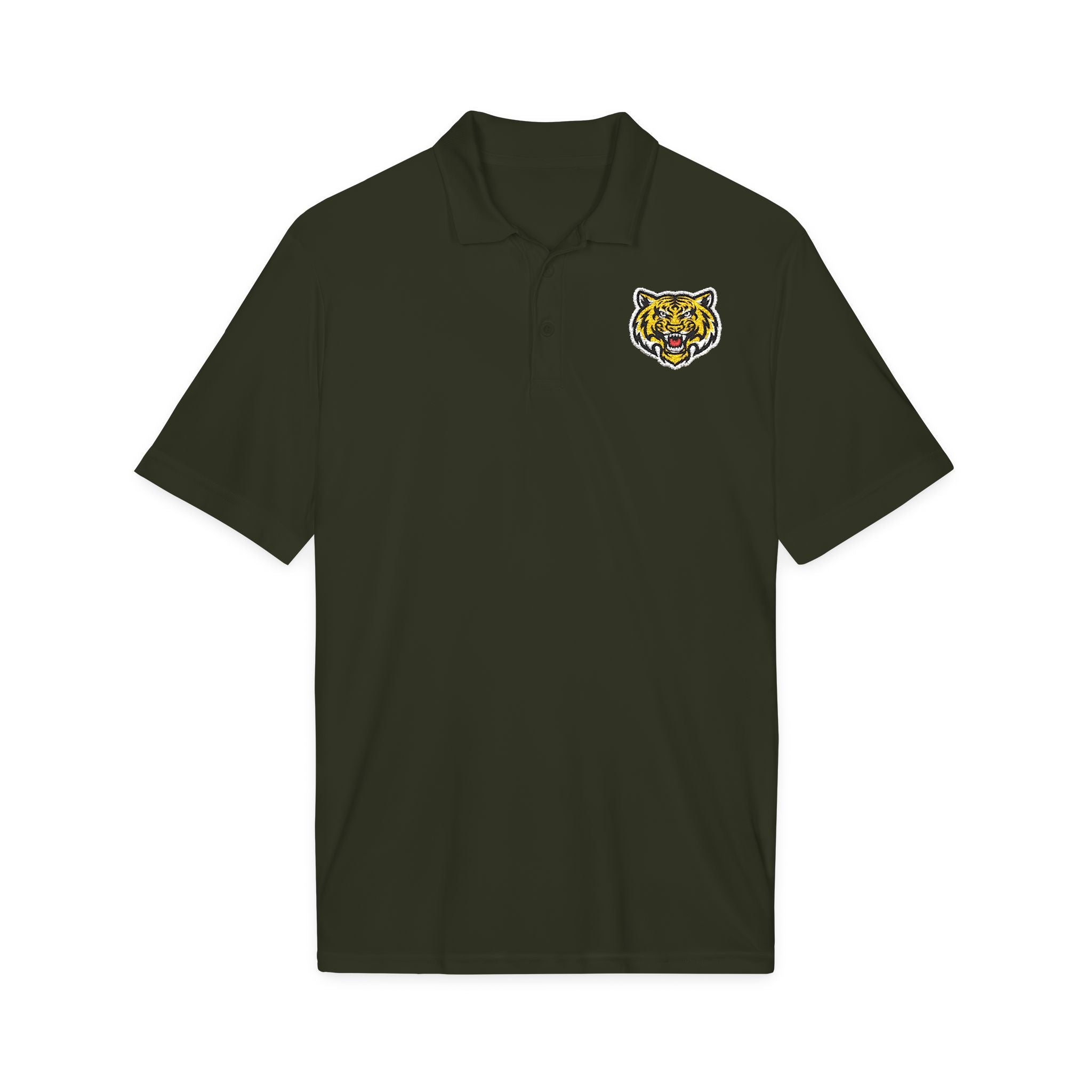 Tiger Head Embroidered Polo Shirt