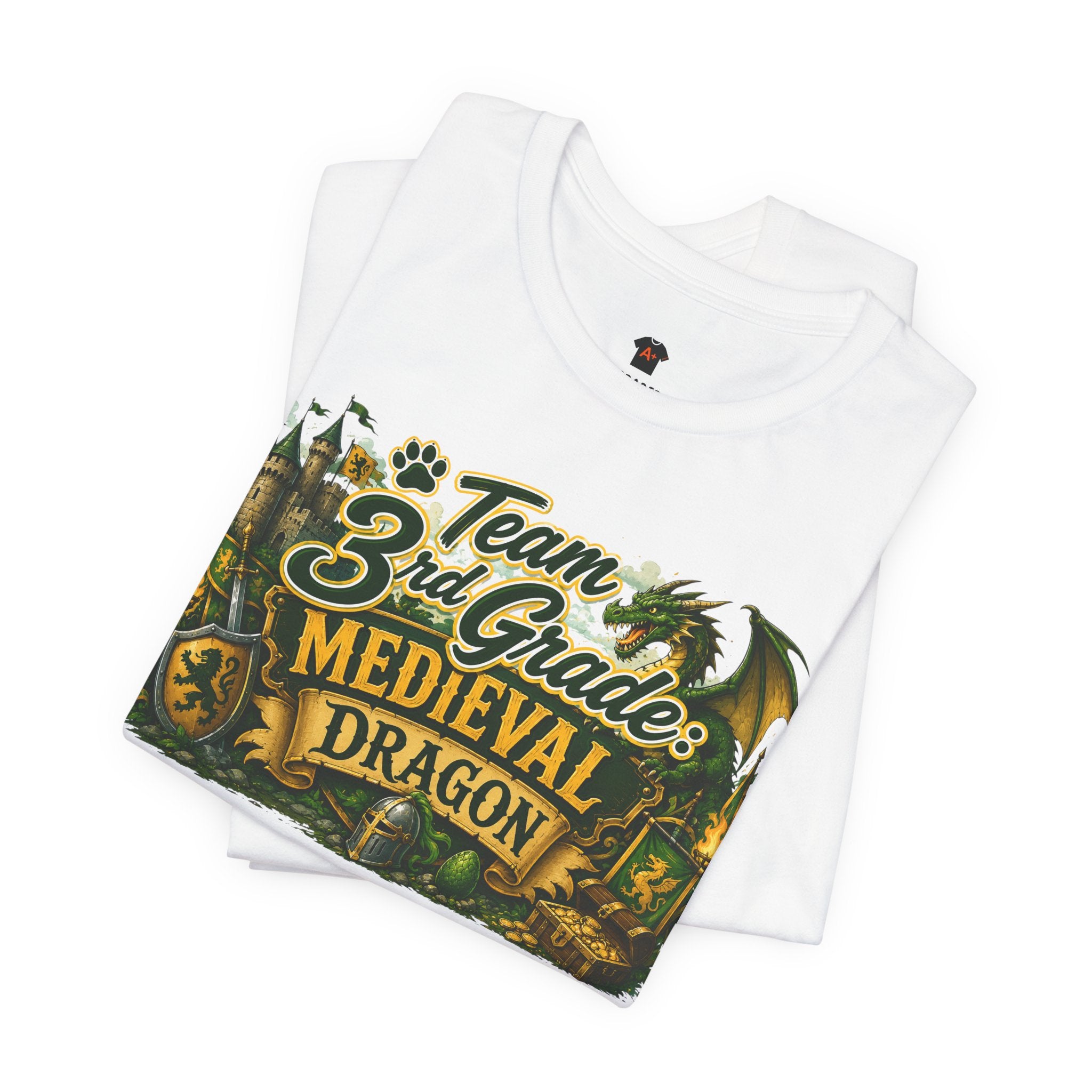 Team 3rd Grade Medieval Dragon T‑Shirt — "The Learning Journey"