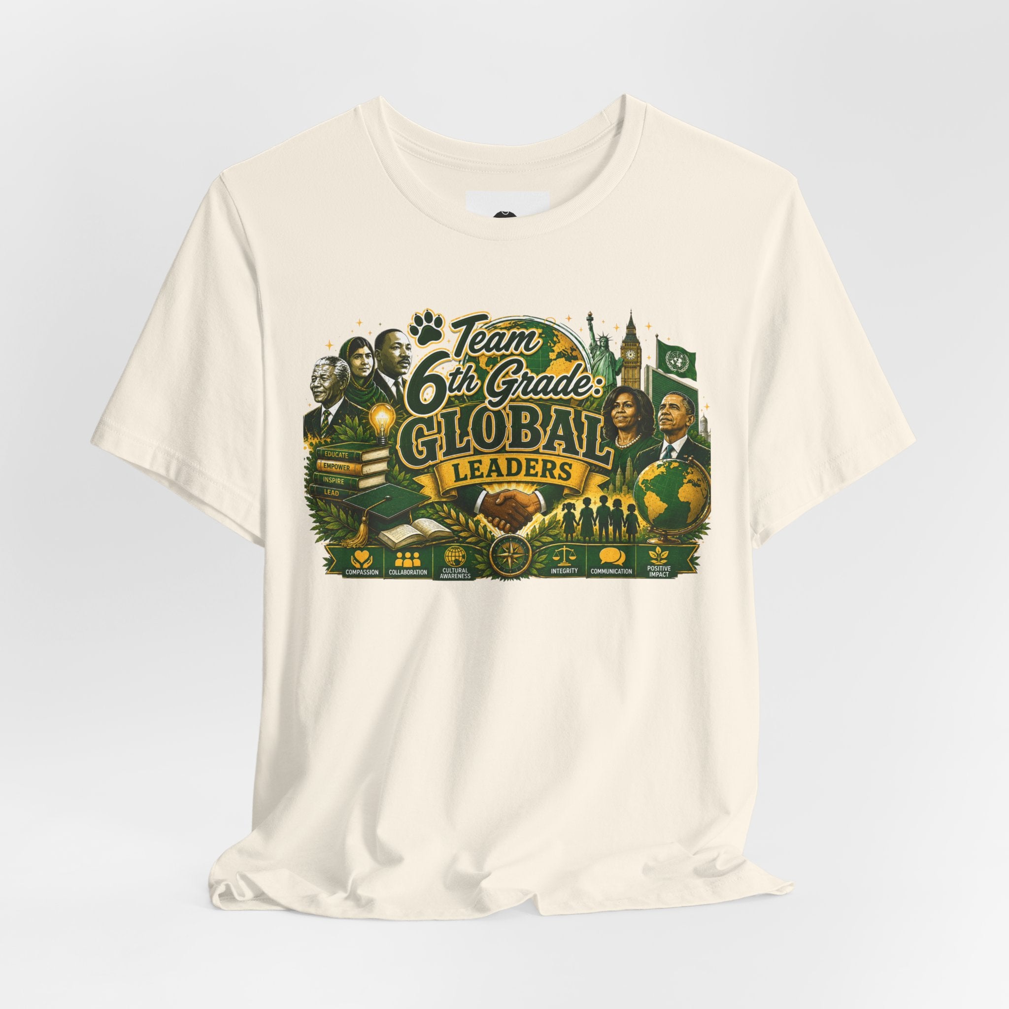 6th Grade Global Leaders Adult T‑Shirt — "The Learning Journey"