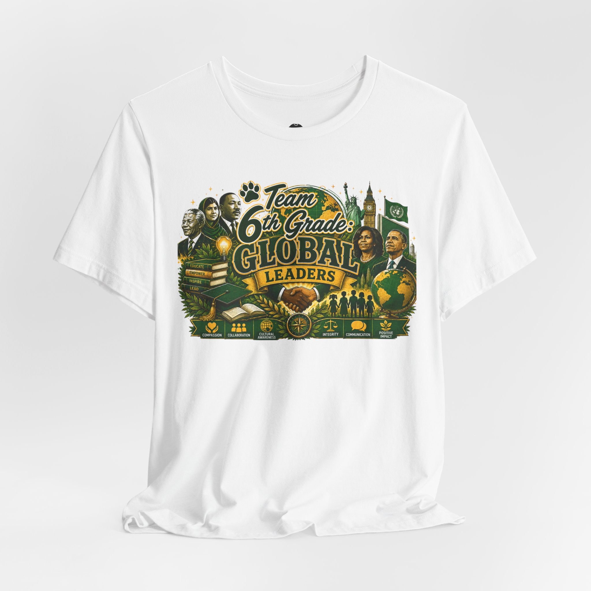 6th Grade Global Leaders Adult T‑Shirt — "The Learning Journey"