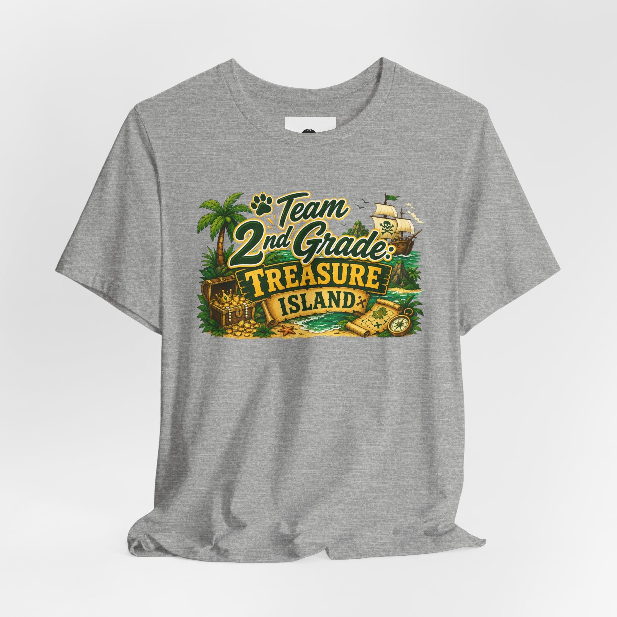 2nd Grade Treasure Island Adult T‑Shirt