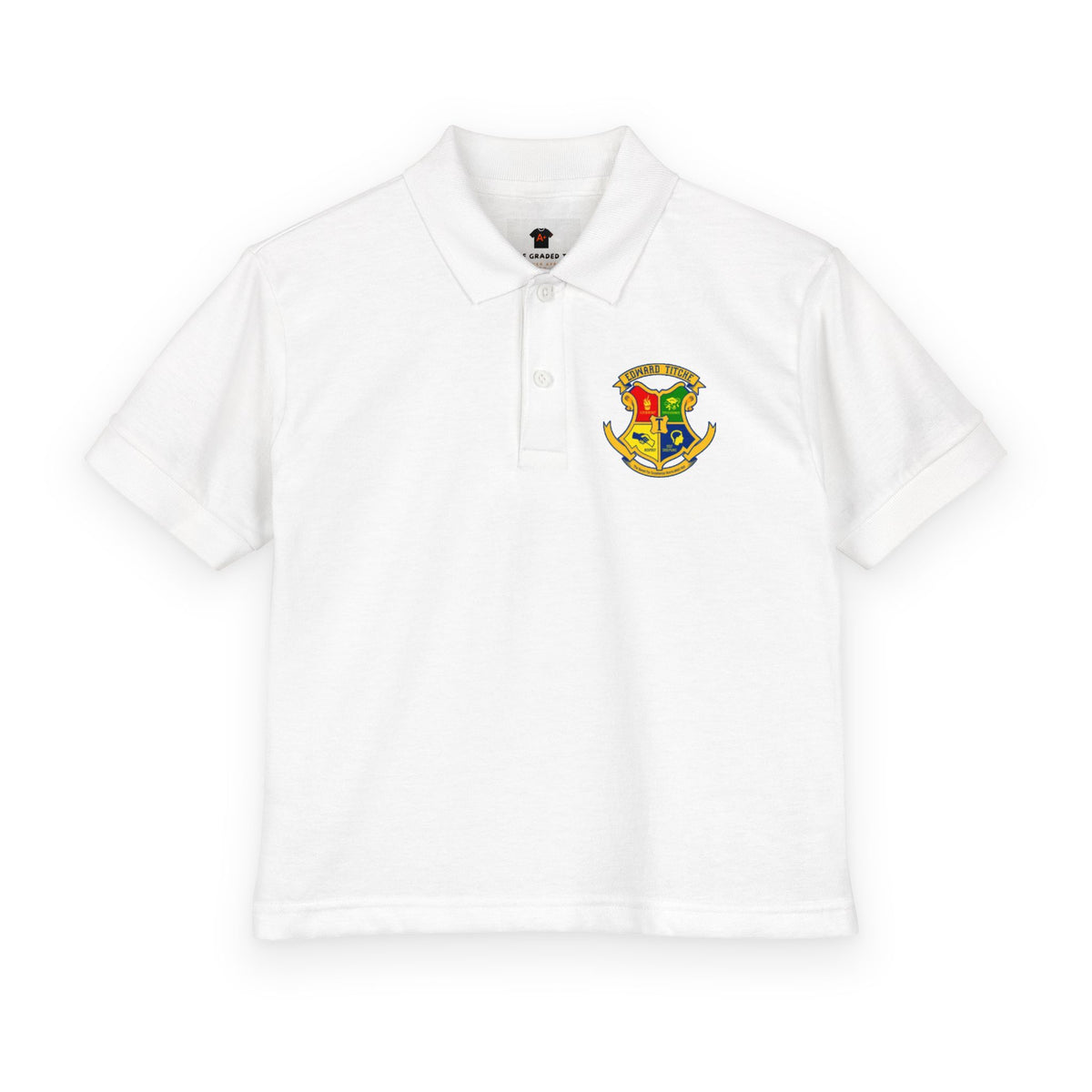 Kids'  Polo Shirt with Embroidered Logo