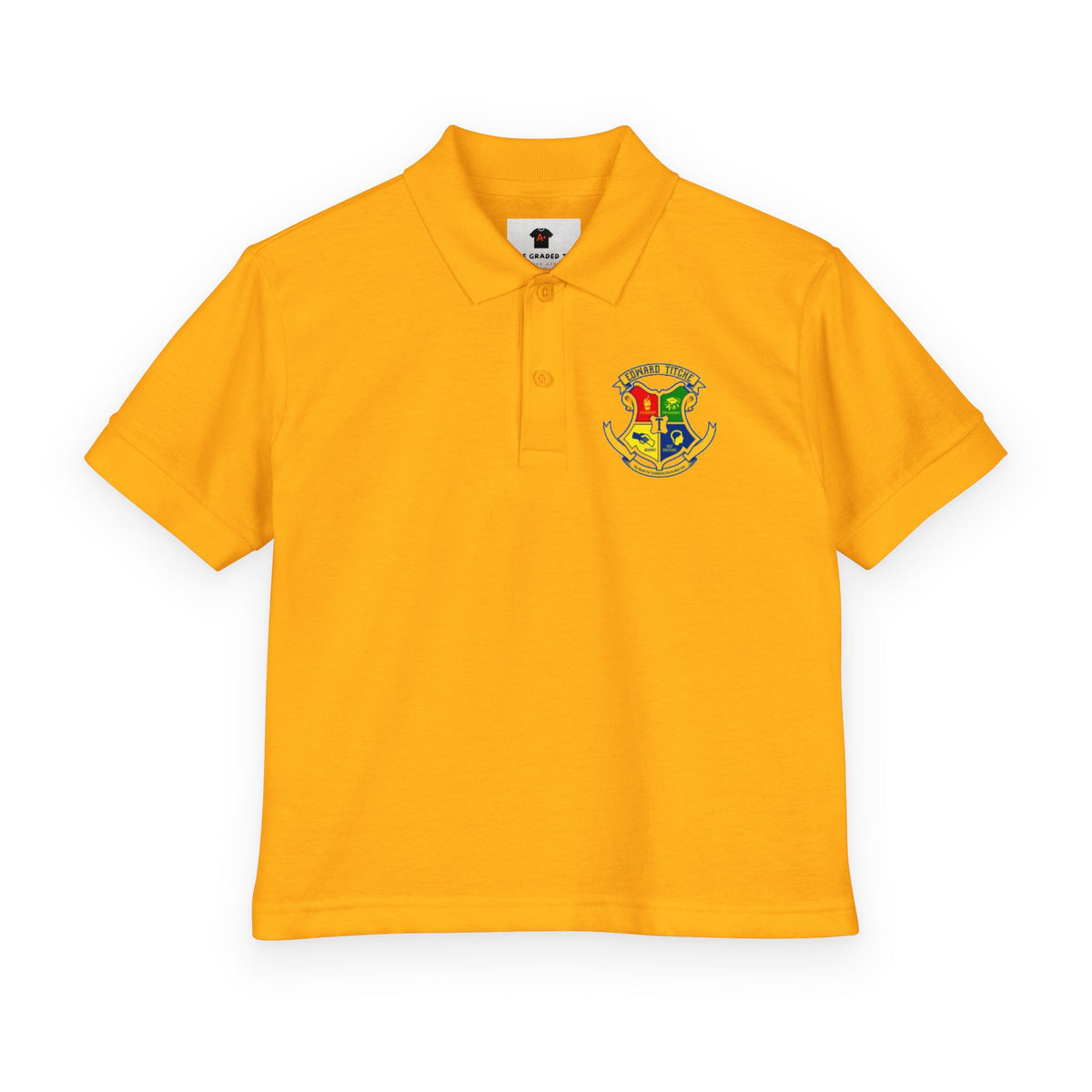 Kids'  Polo Shirt with Embroidered Logo