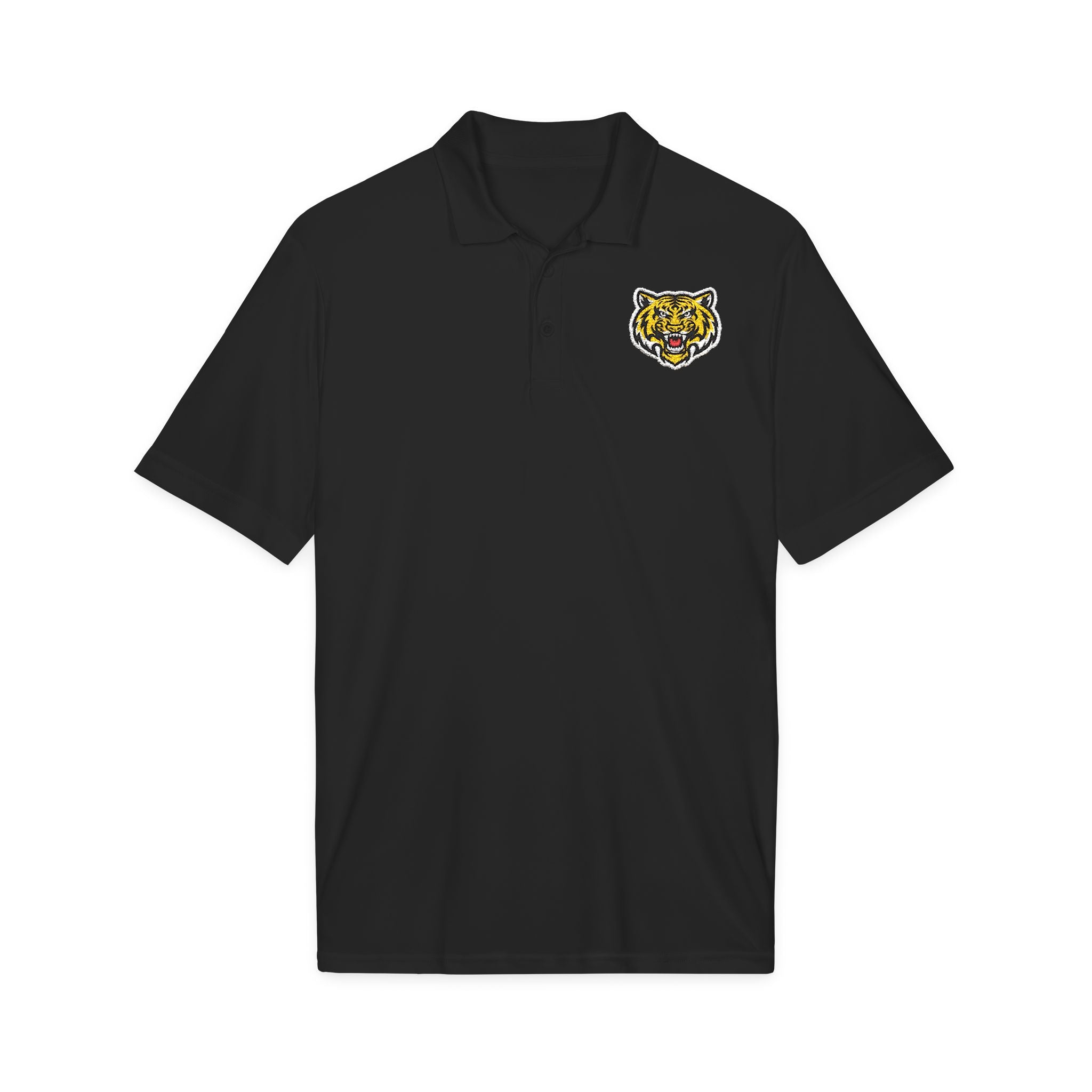 Tiger Head Embroidered Polo Shirt