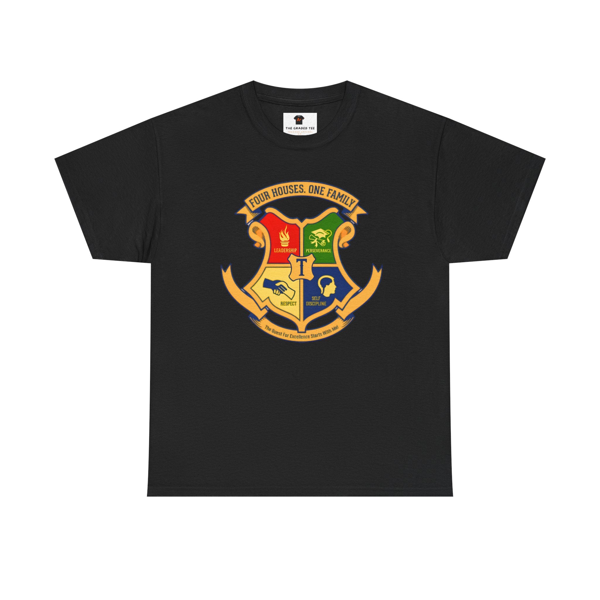 Four House Crest Adult T-Shirt