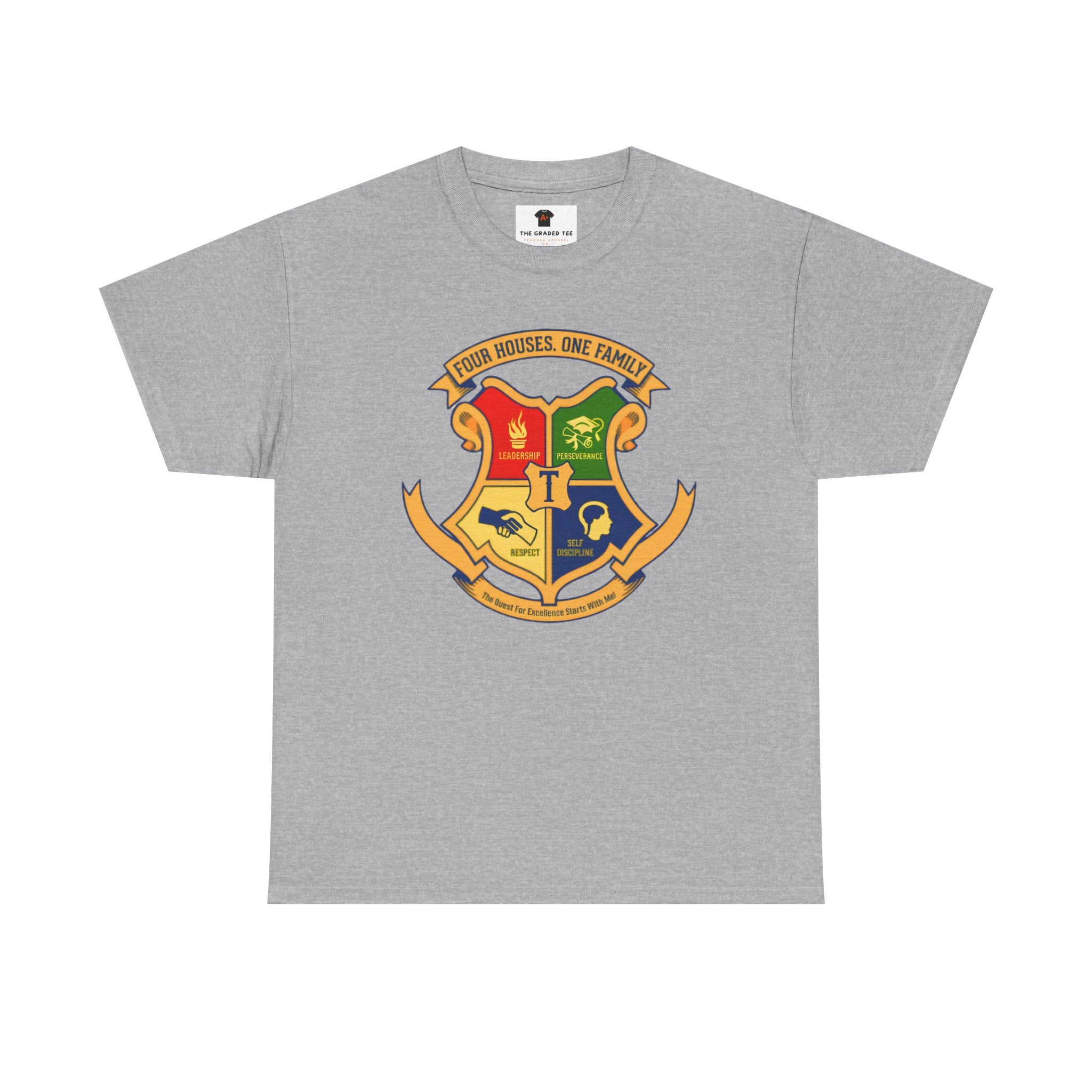 Four House Crest Adult T-Shirt