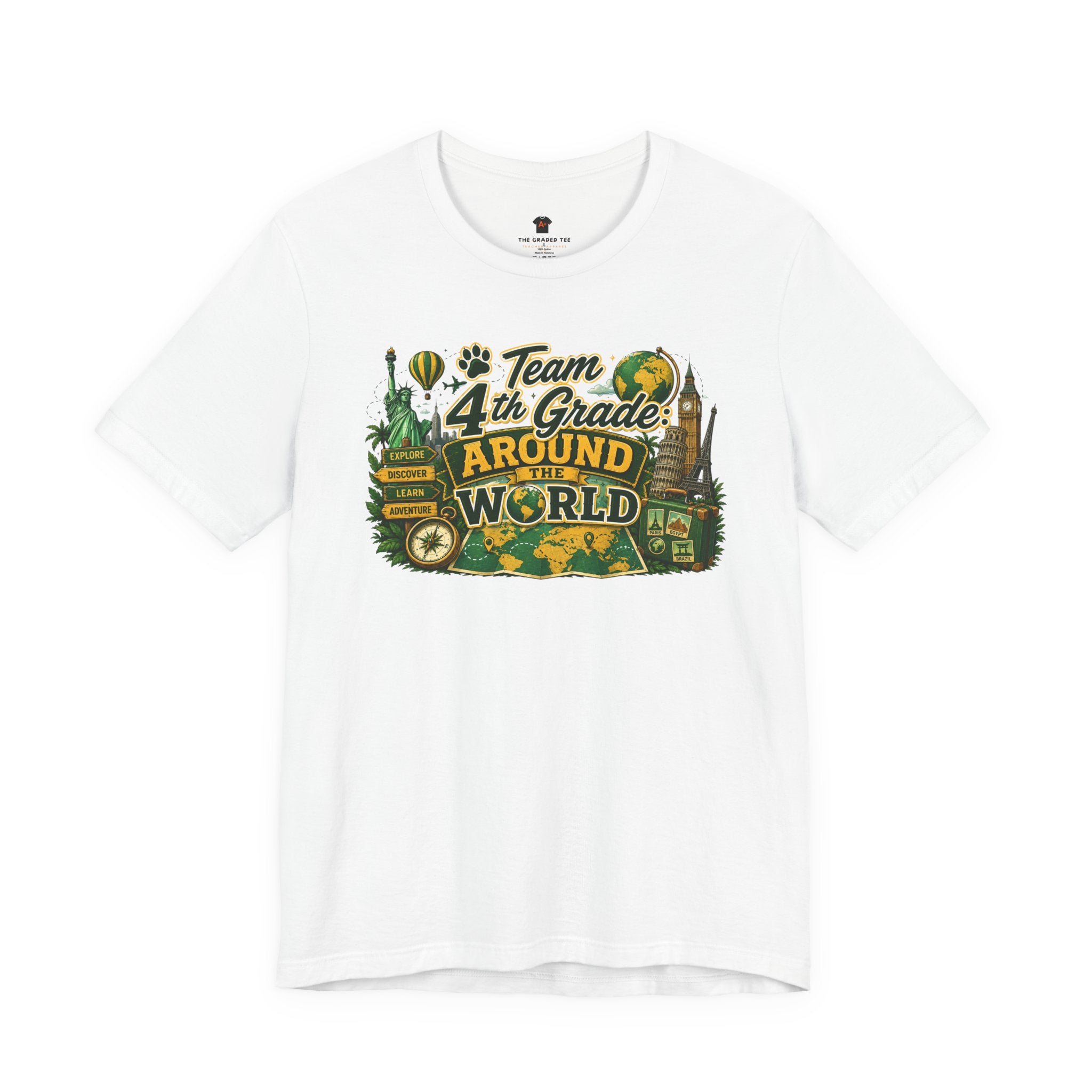 4th Grade Around the World Adult Tee
