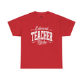 Teacher Adult T‑Shirt — Personalized “Edward Teacher Titche” Retro Script Tee