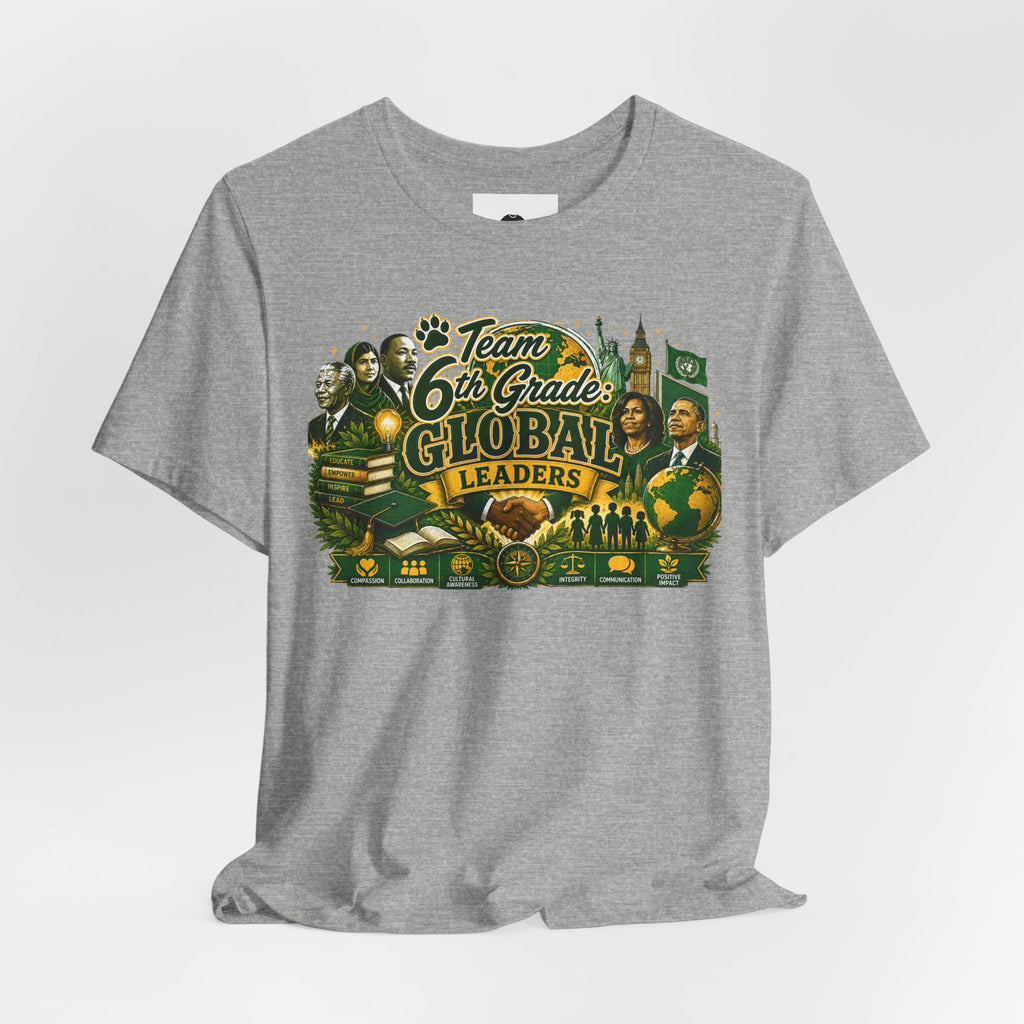 6th Grade Global Leaders Adult T‑Shirt — "The Learning Journey"