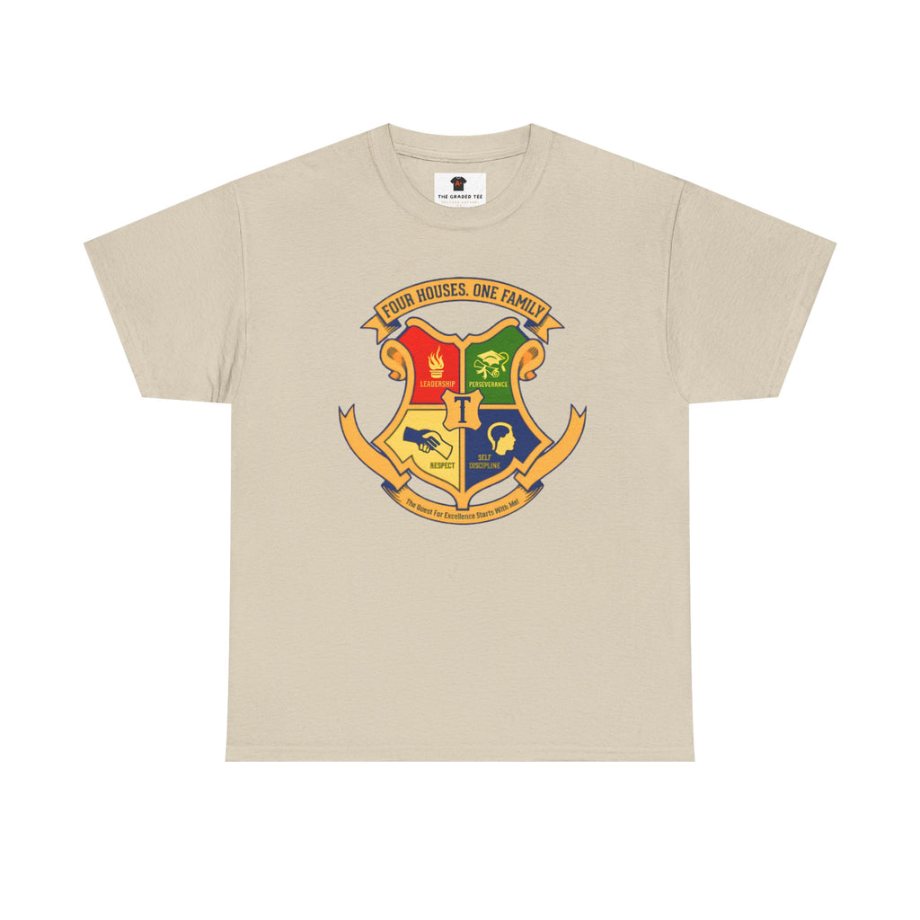 Four House Crest Adult T-Shirt