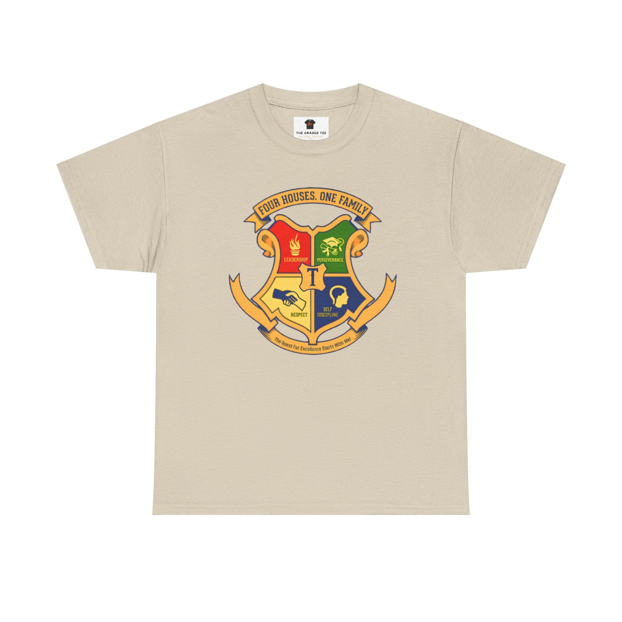 Four House Crest Adult T-Shirt