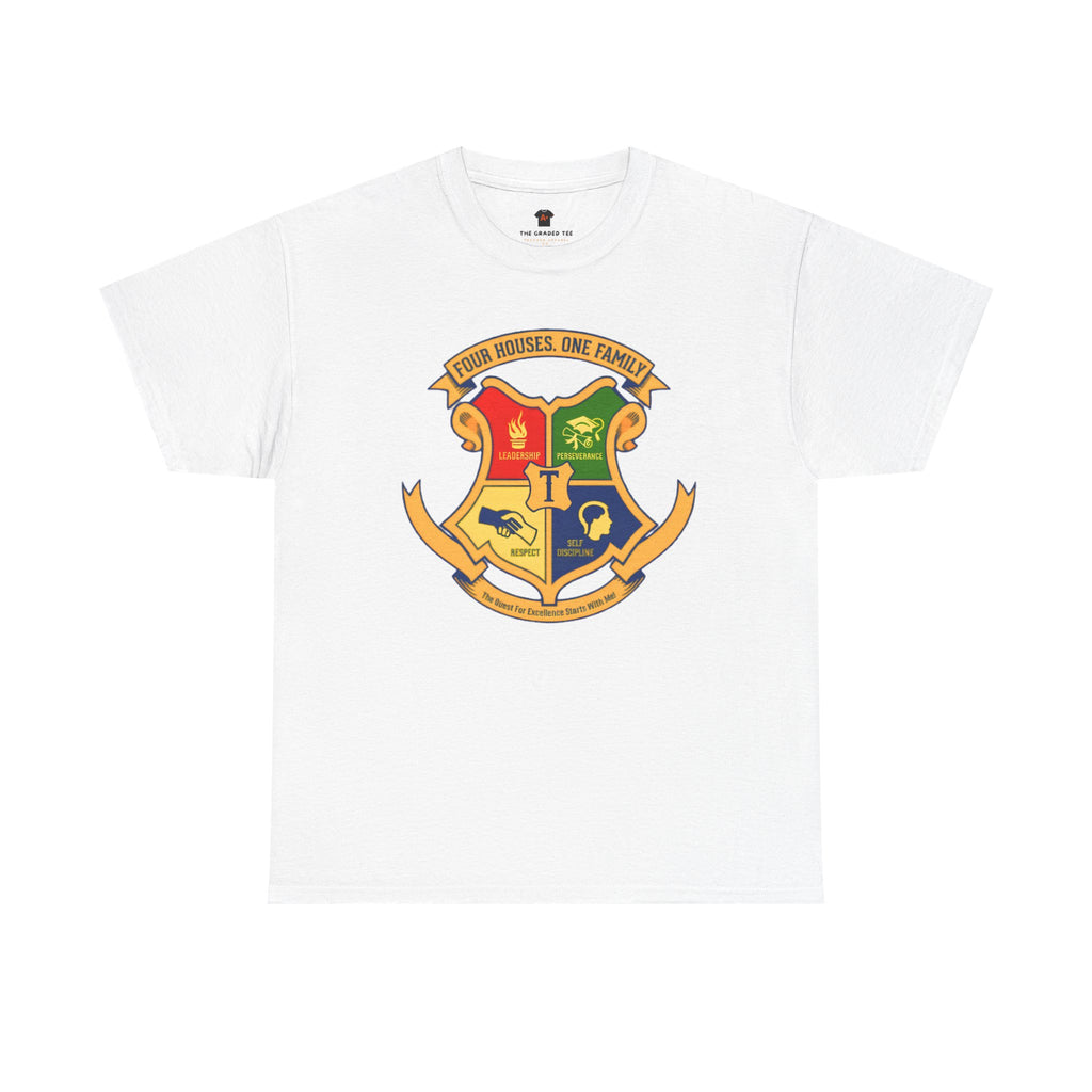 Four House Crest Adult T-Shirt