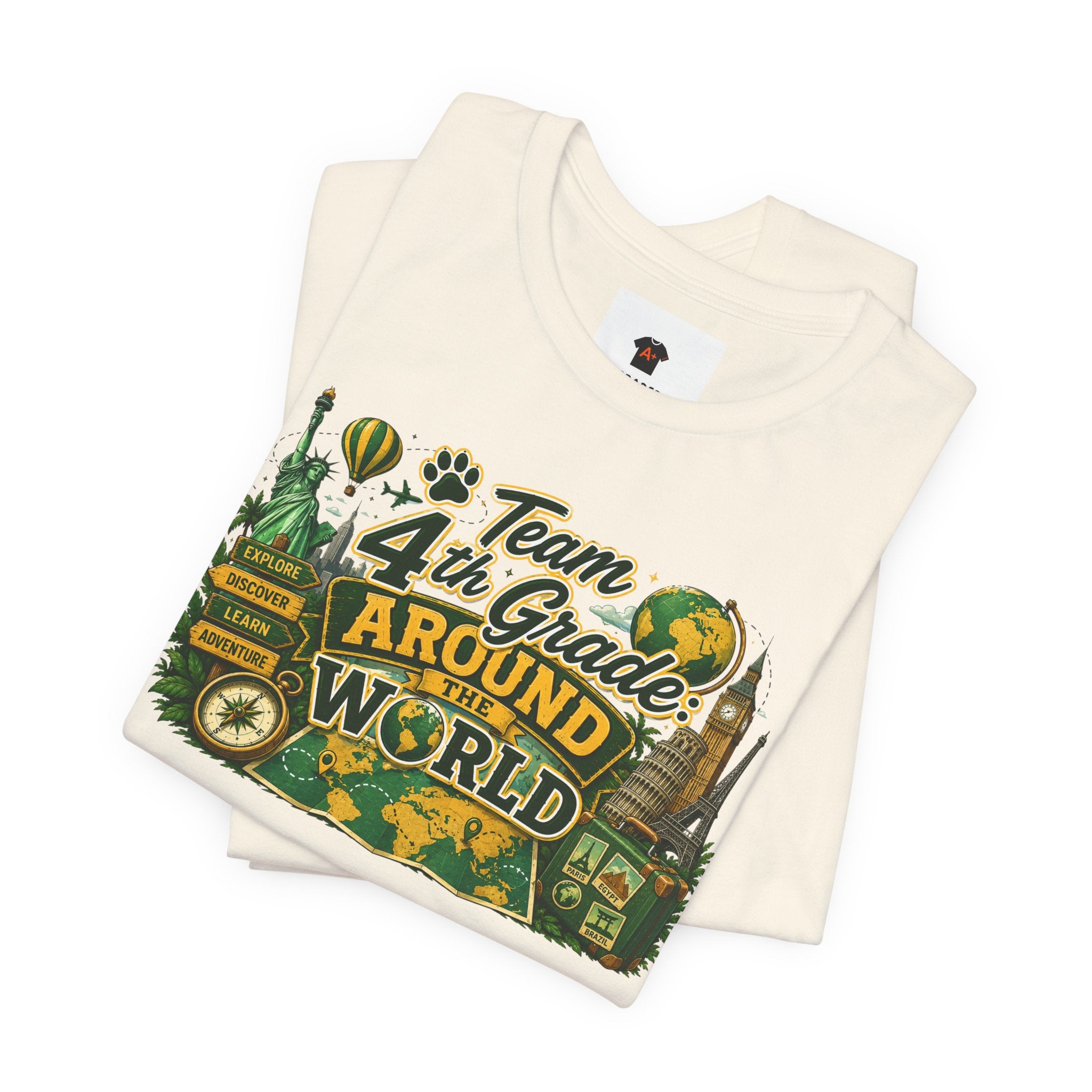 4th Grade Around the World Adult Tee
