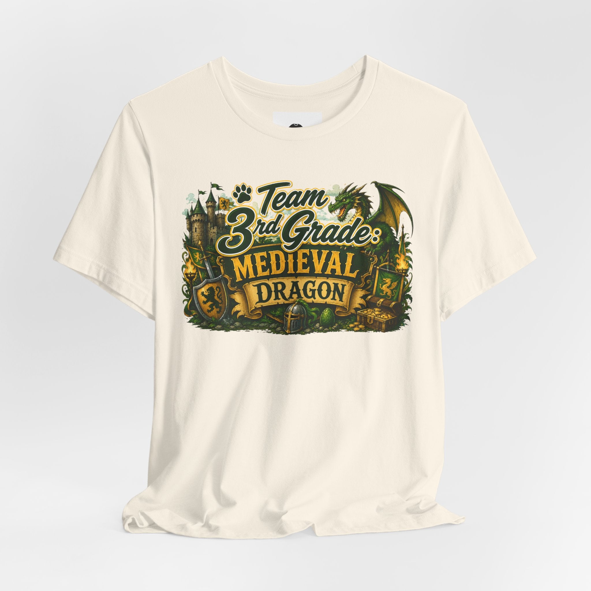 Team 3rd Grade Medieval Dragon T‑Shirt — "The Learning Journey"