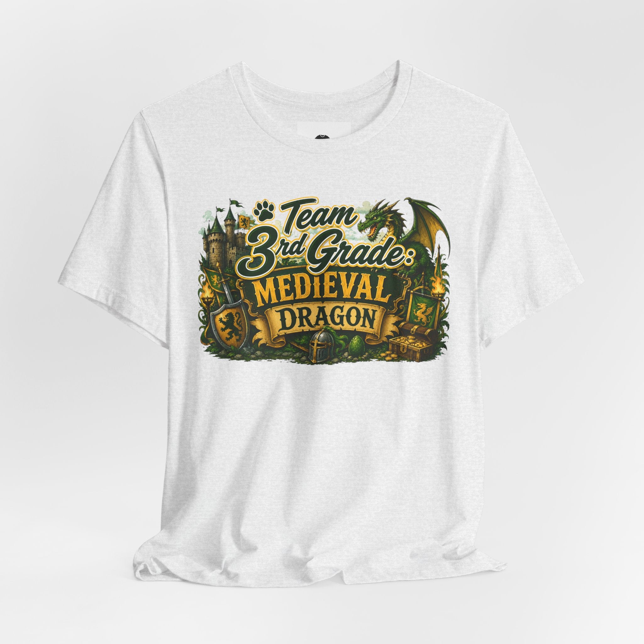 Team 3rd Grade Medieval Dragon T‑Shirt — "The Learning Journey"