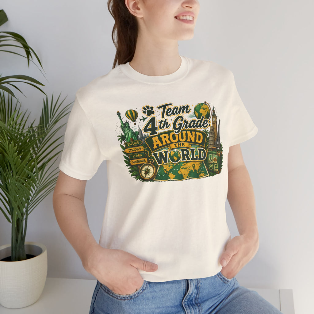4th Grade Around the World Adult Tee