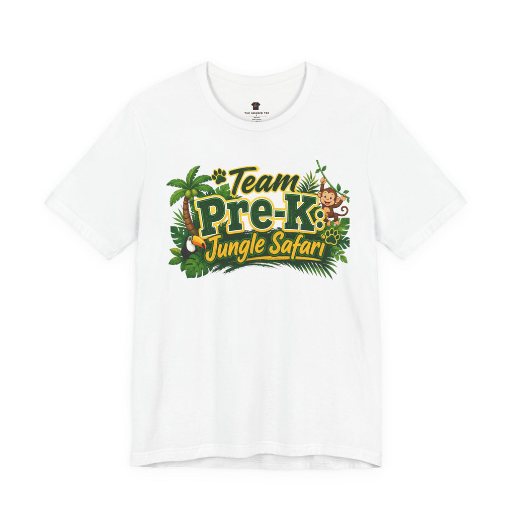 Pre-K Jungle Safari Adult T-Shirt — "The Learning Journey"