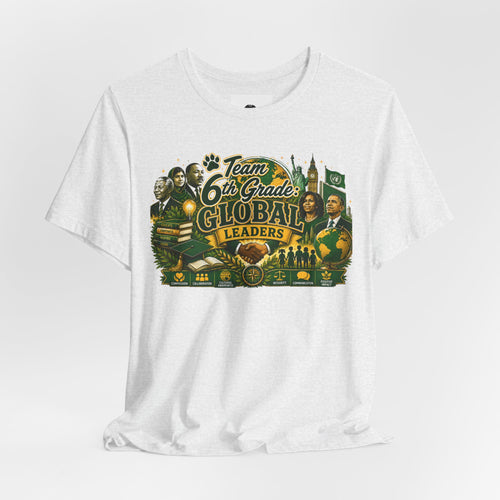 6th Grade Global Leaders Adult T‑Shirt — "The Learning Journey"