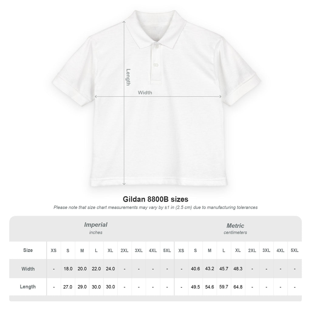 Kids'  Polo Shirt with Embroidered Logo