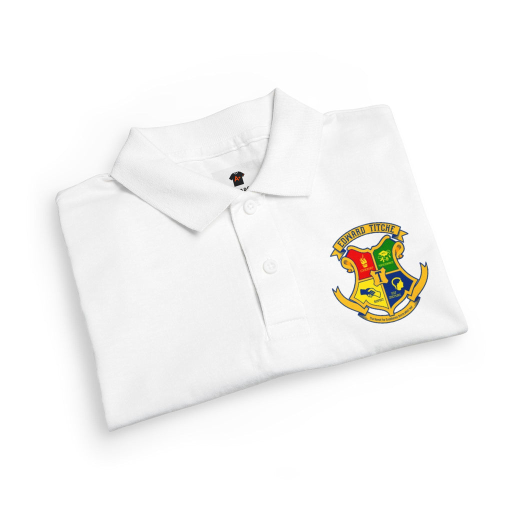 Youth Polo Shirt with Edward Titche Crest Embroidered Logo