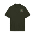 Gold Polo Shirt with Crest Logo