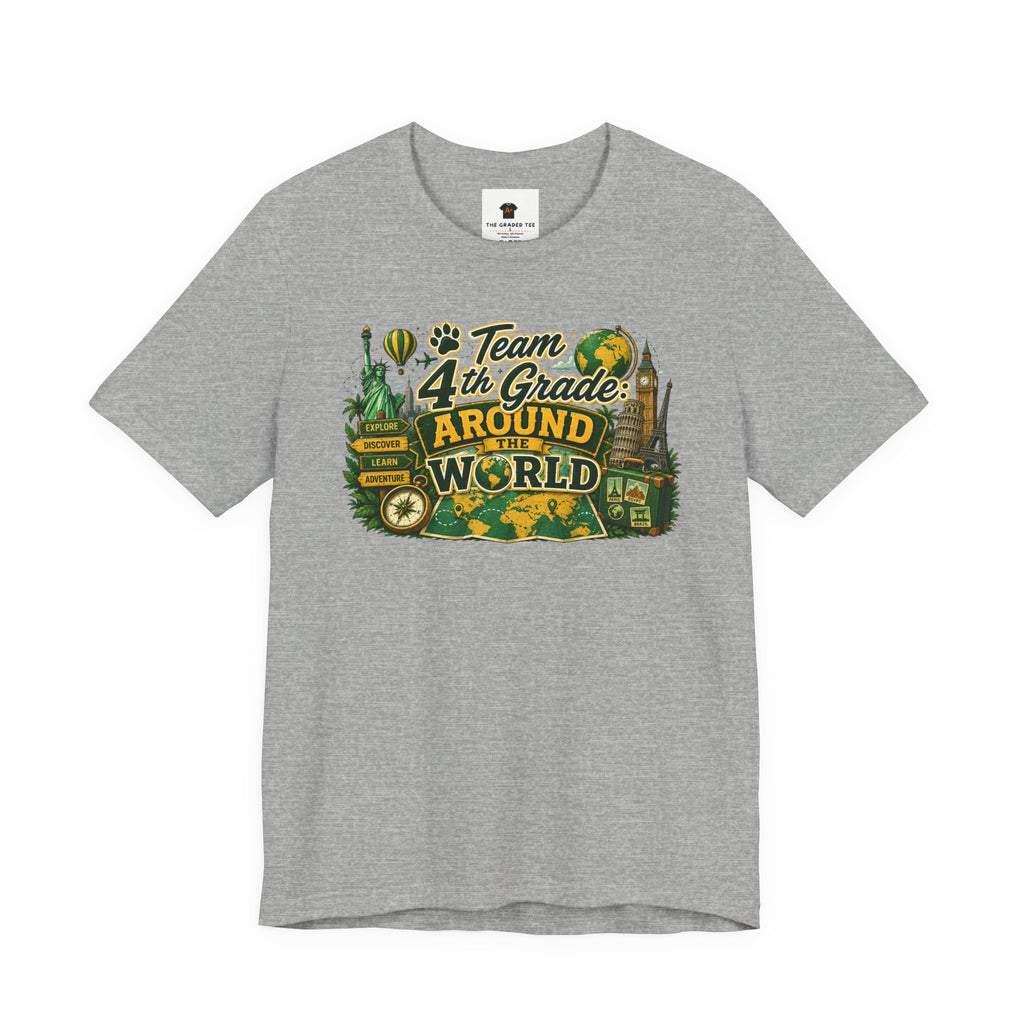 4th Grade Around the World Adult Tee